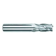 1 Dia. x 4 Overall Length 4-Flute .090 C/R Solid Carbide SE End Mill-Round Shank-Center Cut-TiAlN - First Tool & Supply