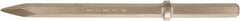 Ampco - 21" OAL, 3/4" Shank Diam, Point Chisel - Round Drive, Hex Shank - First Tool & Supply