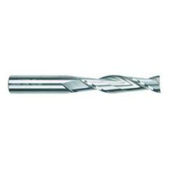 1/2 Dia. x 4 Overall Length 2-Flute Square End Solid Carbide SE End Mill-Round Shank-Center Cut-Uncoated - First Tool & Supply