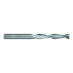 3/8 Dia. x 4 Overall Length 2-Flute Square End Solid Carbide SE End Mill-Round Shank-Center Cut-Uncoated - First Tool & Supply