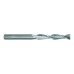 3/16 Dia. x 3 Overall Length 2-Flute Square End Solid Carbide SE End Mill-Round Shank-Center Cut-TiAlN - First Tool & Supply