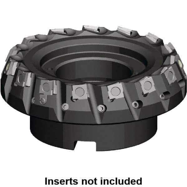 Kennametal - 100mm Cut Diam, 32mm Arbor Hole, 5.9mm Max Depth of Cut, 20° Indexable Chamfer & Angle Face Mill - 8 Inserts, SPHX 1205... Insert, Right Hand Cut, 8 Flutes, Series Fix-Perfect - First Tool & Supply