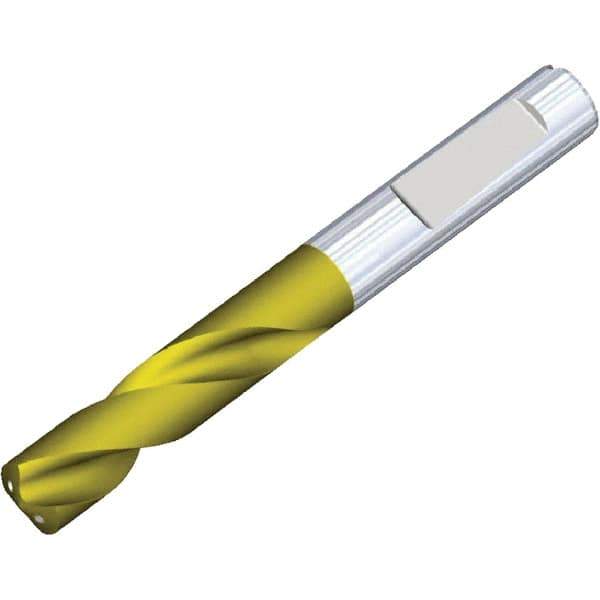 Kennametal - 6mm 140° Solid Carbide Jobber Drill - Multilayer TiAlN Finish, Right Hand Cut, Spiral Flute, Whistle Notch Shank, 82mm OAL, Standard Point - First Tool & Supply