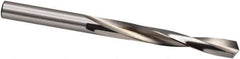 Guhring - 3.2mm 118° High Speed Steel Jobber Drill - Bright Finish, Right Hand Cut, Spiral Flute, 65mm OAL, Cone Relief Point - First Tool & Supply