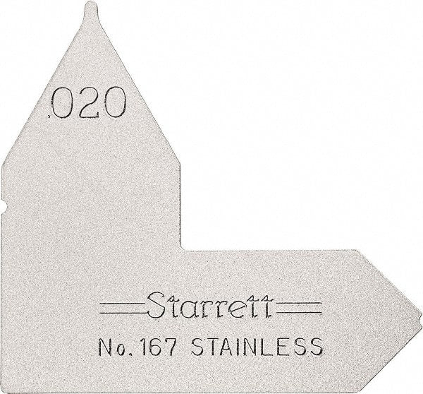 Starrett - Radius Gages Material: Stainless Steel Finish/Coating: Satin Chrome - First Tool & Supply