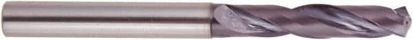 National Twist Drill - 12mm 140° Solid Carbide Jobber Drill - AlTiN Finish, Right Hand Cut, Spiral Flute, Straight Shank, 102mm OAL - First Tool & Supply