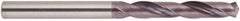 National Twist Drill - 9.8mm 140° Solid Carbide Jobber Drill - AlTiN Finish, Right Hand Cut, Spiral Flute, Straight Shank, 89mm OAL - First Tool & Supply