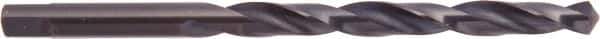 National Twist Drill - #1 118° High Speed Steel Jobber Drill - Oxide Finish, Right Hand Cut, Spiral Flute, Tanged Shank, 3-7/8" OAL - First Tool & Supply