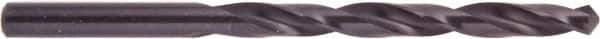 National Twist Drill - #45 135° High Speed Steel Jobber Drill - Oxide Finish, Right Hand Cut, Spiral Flute, Straight Shank, 2-1/8" OAL, Split Point - First Tool & Supply