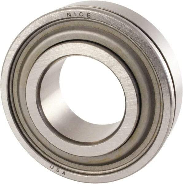 Nice - 1" Bore Diam, 2" OD, Double Seal Precision Ground Radial Ball Bearing - 5/8" Wide, 1 Row, Round Bore, 1,350 Lb Static Capacity, 2,970 Lb Dynamic Capacity - First Tool & Supply