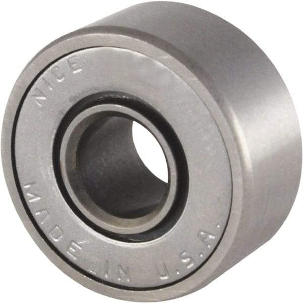 Nice - 7/16" Bore Diam, 29/32" OD, Double Seal Semi Ground Extra Light Radial Ball Bearing - 5/16" Wide, 1 Row, Round Bore, 300 Lb Static Capacity, 350 Lb Dynamic Capacity - First Tool & Supply