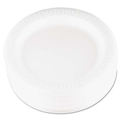 DART - Quiet Classic Laminated Foam Dinnerware, Plate, 9" Diam, WH, 125/PK, 4 Packs/CT - First Tool & Supply