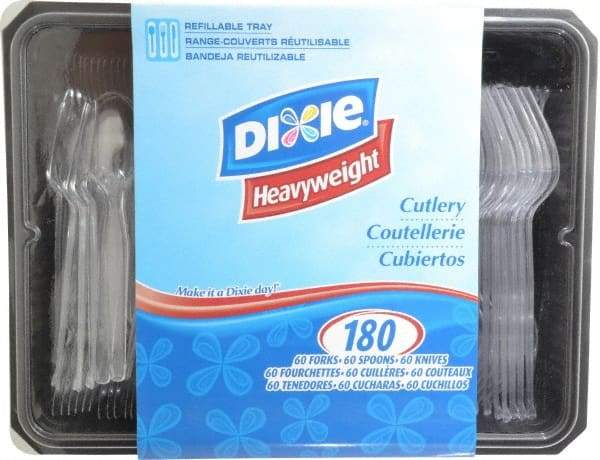 Dixie - 60 Piece Each of Forks, Knives & Spoons - 60 Pieces Each of Forks, Knives and Spoons - First Tool & Supply