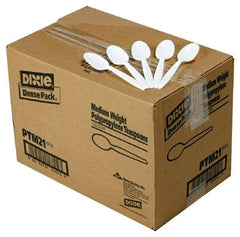 Dixie - Mediumweight Plastic Teaspoons - Mediumweight Plastic Teaspoons - First Tool & Supply