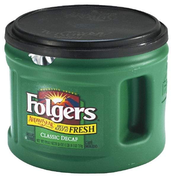 Folgers - Folgers Decaffeinated Ground Coffee, 22.6 oz. Can - First Tool & Supply