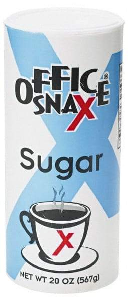 Office Snax - Granulated Fine Sugar - 20 oz, For Use with Beverages - First Tool & Supply