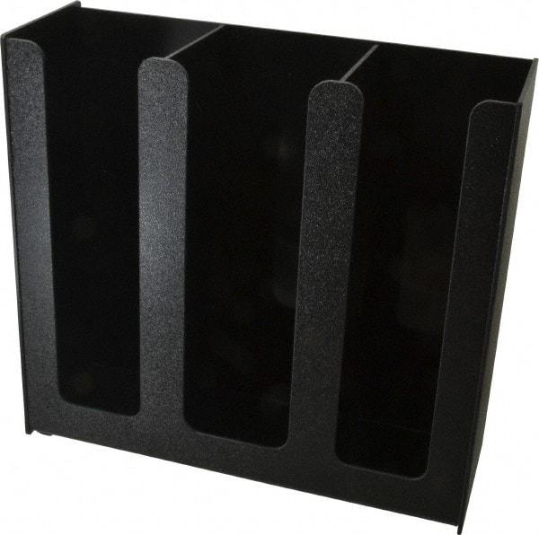 Vertiflex Products - 12-3/4 x 4-1/2 x 12" Three Column Cup Holder - Black - First Tool & Supply