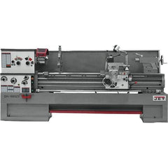 Jet - 18" Swing, 60" Between Centers, 230 Volt, Triple Phase Engine Lathe - 7MT Taper, 7-1/2 hp, 25 to 1,800 RPM, 3-1/8" Bore Diam - First Tool & Supply