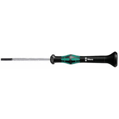 Wera - 1.8mm Blade Width, 157mm OAL, Precision Slotted Screwdriver - First Tool & Supply