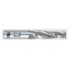 3/8 x 1/2 x 2-1/4 x 4-1/4 3 Fl HSS-CO Tapered Center Cutting End Mill -  Bright - First Tool & Supply