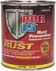 POR-15 - 1 Pint, Semi Gloss Black, Rust Preventative Paint - Comes in Can - First Tool & Supply