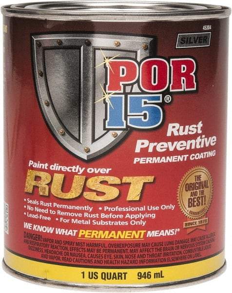 POR-15 - 1 Quart, Silver, Rust Preventative Paint - Comes in Can - First Tool & Supply