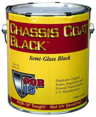 POR-15 - Semigloss Black Automotive Topcoat - 1 Gal Can with Handle - First Tool & Supply