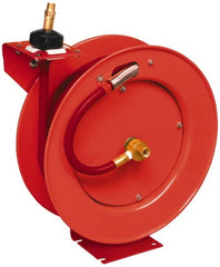 Lincoln - 50' Spring Retractable Hose Reel - First Tool & Supply