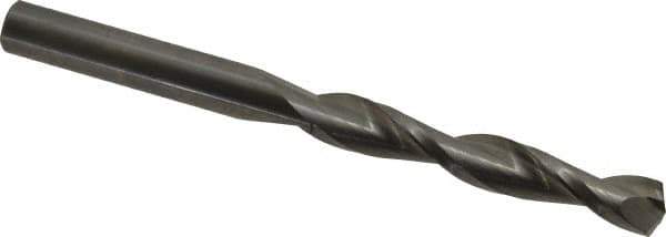 Hertel - 21/64" 135° Solid Carbide Jobber Drill - Right Hand Cut, Parabolic Flute, 4" OAL, Split Point - First Tool & Supply