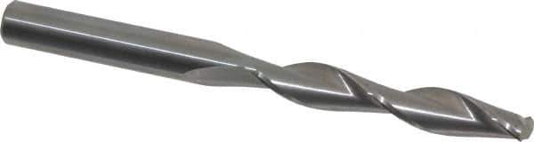 Hertel - 11/32" 135° Solid Carbide Jobber Drill - Right Hand Cut, Parabolic Flute, 4" OAL, Split Point - First Tool & Supply