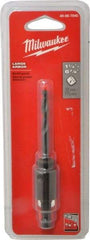 Milwaukee Tool - 1-1/4 to 6" Tool Diam Compatibility, Straight Shank, Steel Integral Pilot Drill, Hole Cutting Tool Arbor - 3/8" Min Chuck, Threaded Shank Attachment, For Hole Saws - First Tool & Supply