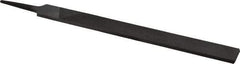 Value Collection - 10" Long, Second Cut, Hand American-Pattern File - Double Cut, 1/4" Overall Thickness, Tang - First Tool & Supply