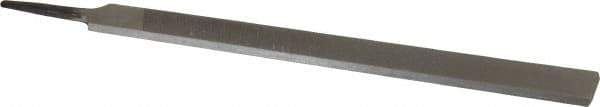 Value Collection - 12" Long, Second Cut, Hand American-Pattern File - Double Cut, 9/32" Overall Thickness, Tang - First Tool & Supply