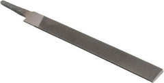 Value Collection - 6" Long, Second Cut, Knife American-Pattern File - Double Cut, 5/32" Overall Thickness, Tang - First Tool & Supply