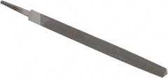 Value Collection - 6" Long, Smooth Cut, Triangle American-Pattern File - Double Cut, Tang - First Tool & Supply