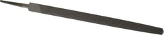 Value Collection - 8" Long, Smooth Cut, Triangle American-Pattern File - Double Cut, Tang - First Tool & Supply