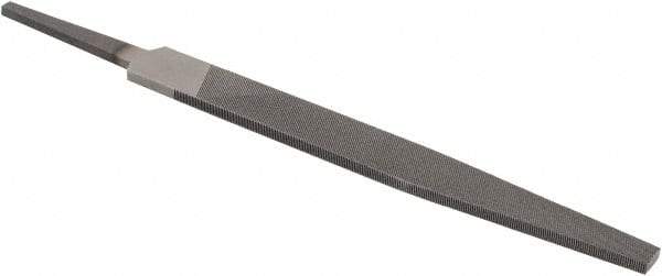 Value Collection - 4" Long, Smooth Cut, Warding American-Pattern File - Double Cut, 3/64" Overall Thickness, Tang - First Tool & Supply