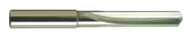 3.6mm Dia. - Carbide Straight Flute 4XD Drill-130° 4-Facet Point-Coolant-Bright - First Tool & Supply