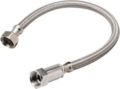 B&K Mueller - 1/2" Compression Inlet, 1/2" FIP Outlet, Stainless Steel Faucet Connector - Use with Faucets - First Tool & Supply