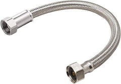 B&K Mueller - 1/2" FIP Inlet, 1/2" FIP Outlet, Stainless Steel Faucet Connector - Use with Faucets - First Tool & Supply