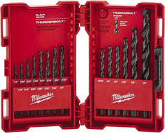 Milwaukee Tool - 1/16 to 9/64", 135° Point, Oxide Finish, High Speed Steel Maintenance Length Drill Bit Set - First Tool & Supply