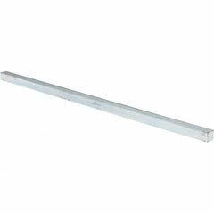 Value Collection - 12" Long x 3/8" High x 3/8" Wide, Zinc-Plated Oversized Key Stock - Cold Drawn Steel - First Tool & Supply