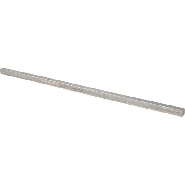 Value Collection - 12" Long x 5/16" High x 5/16" Wide, Plain Steel Undersized Key Stock - Cold Drawn Steel - First Tool & Supply