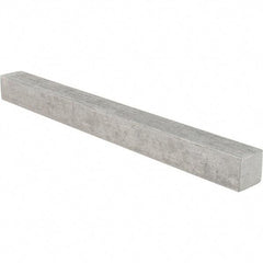 Value Collection - 12" Long x 1" High x 1" Wide, Plain Steel Undersized Key Stock - Cold Drawn Steel - First Tool & Supply