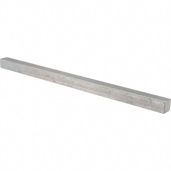 Value Collection - 12" Long x 5/8" High x 5/8" Wide, Plain Steel Undersized Key Stock - Cold Drawn Steel - First Tool & Supply