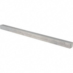 Value Collection - 12" Long x 5/8" High x 5/8" Wide, Plain Steel Undersized Key Stock - Cold Drawn Steel - First Tool & Supply