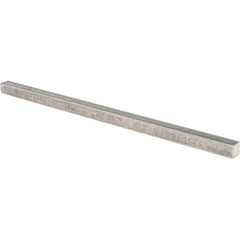 Value Collection - 12" Long x 1/2" High x 1/2" Wide, Plain Steel Undersized Key Stock - Cold Drawn Steel - First Tool & Supply