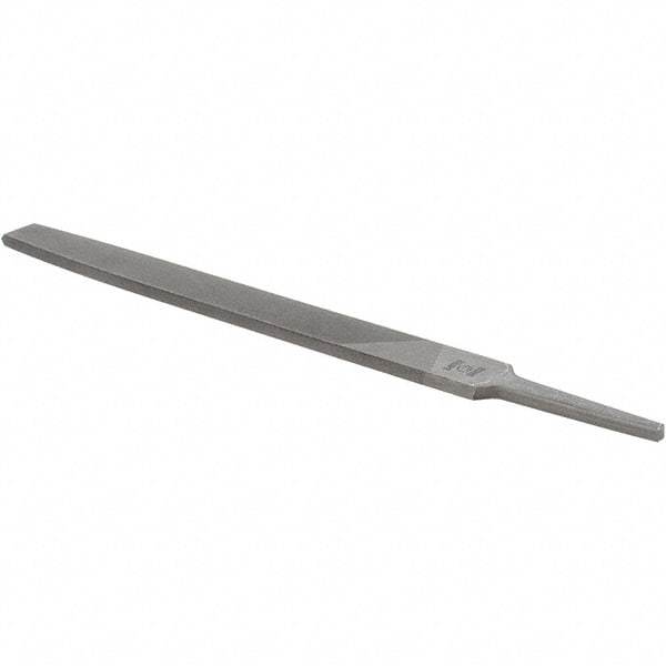 Value Collection - 8" Long, Smooth Cut, Flat American-Pattern File - Double Cut, 7/32" Overall Thickness - First Tool & Supply