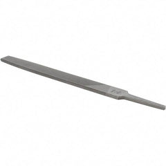 Value Collection - 8" Long, Smooth Cut, Flat American-Pattern File - Double Cut, 7/32" Overall Thickness - First Tool & Supply