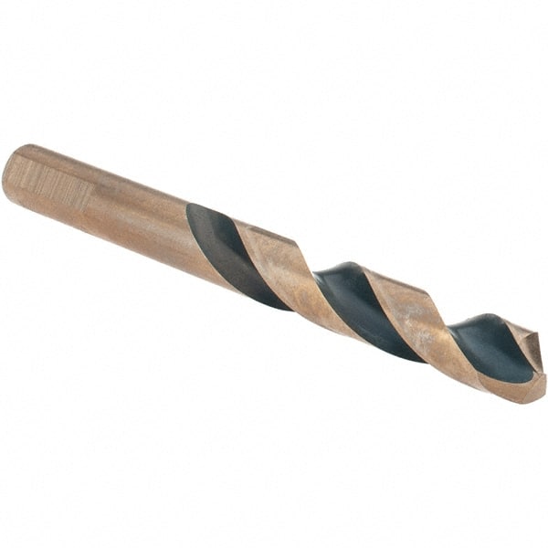 Made in USA - 13/32" High Speed Steel, 135° Point, Round with Flats Shank Maintenance Drill Bit - First Tool & Supply